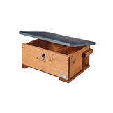 Green Feathers Handgefertigte Igelhaus aus Holz