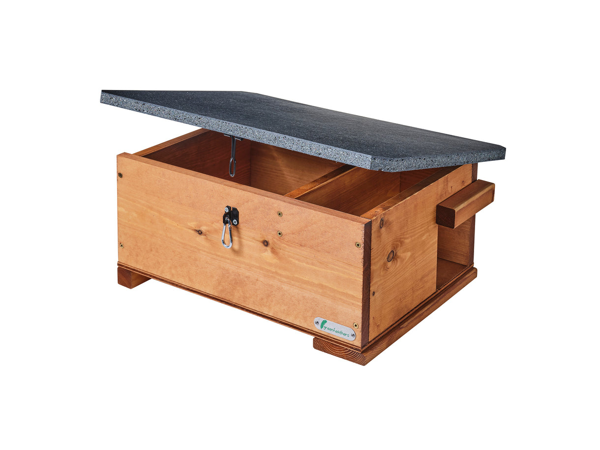 Green Feathers Handgemaakte Houten Egelhuis