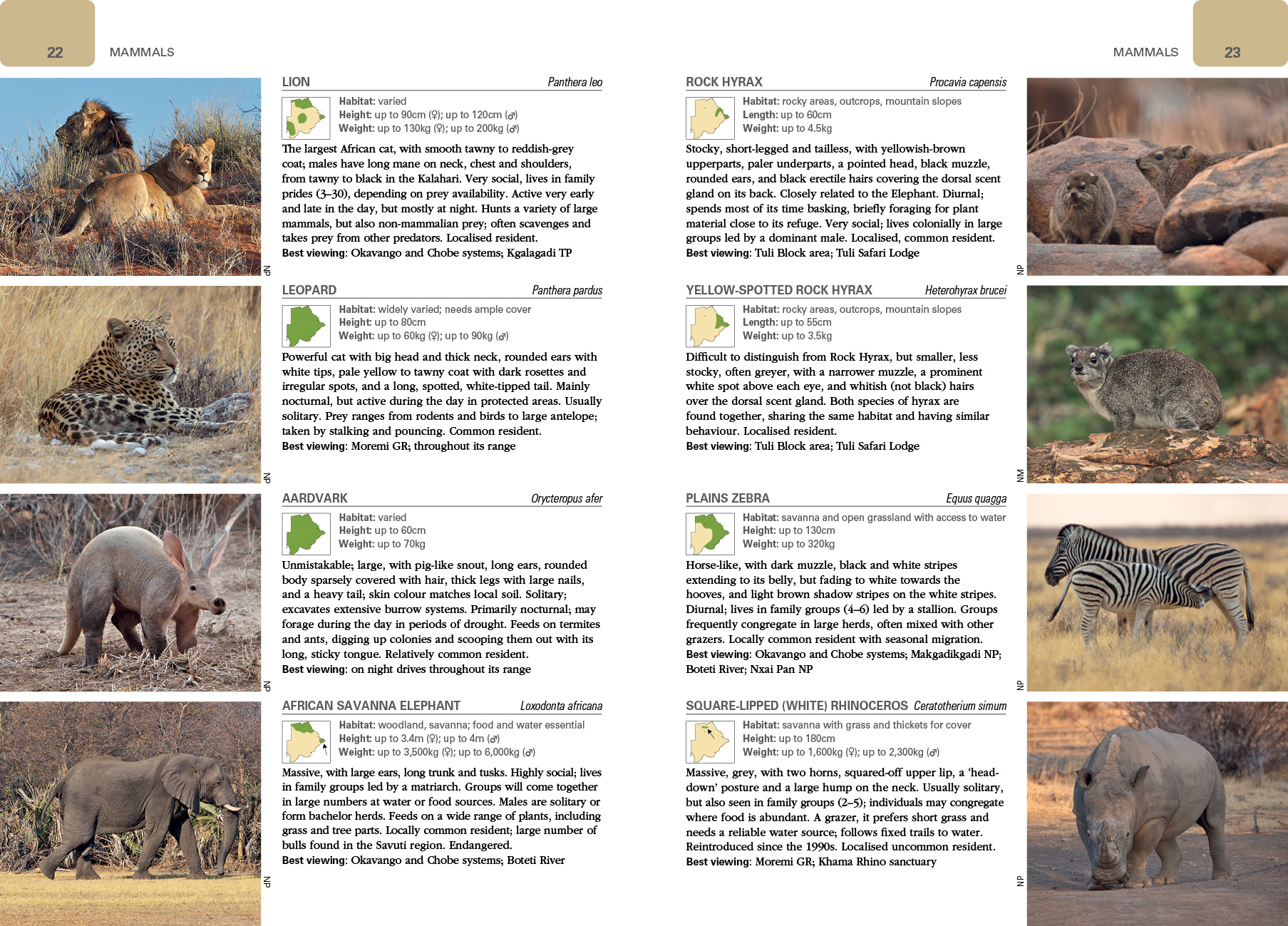 Wildlife of Botswana - A Photographic Guide
