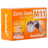 Levenhuk Inslagloep Zeno Gem M11 LED+UV 40x metaal 25mm