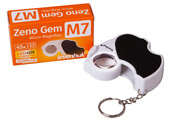 Levenhuk Klappbare Lupe Zeno Gem M7 LED+UV 45x