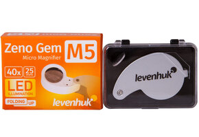 Levenhuk Folding Magnifier Zeno Gem M5 LED 40x
