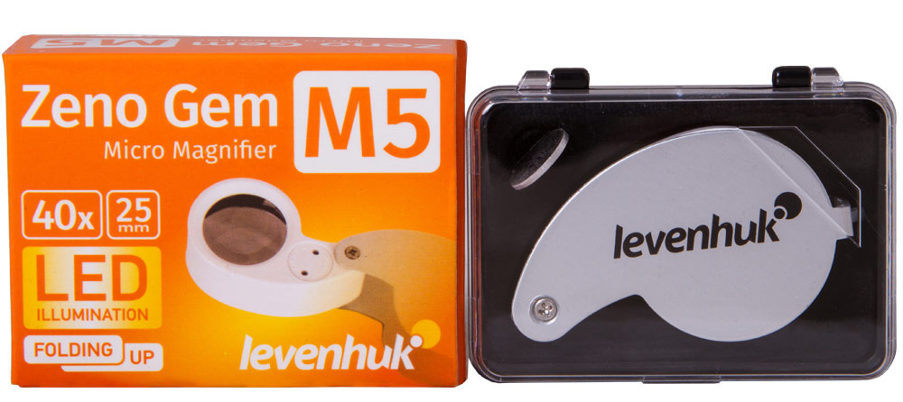 Levenhuk Inslagloep Zeno Gem M5 LED 40x 25mm