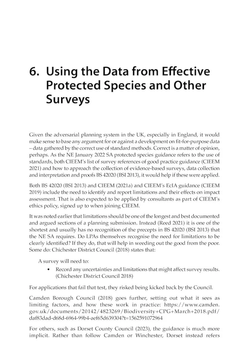 Protected Species and Biodiversity - A Guide for Planners and Ecologists
