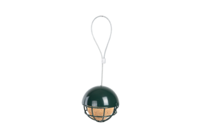 Suet ball holder with roof