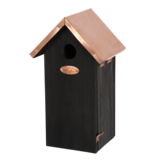 Nistkasten Kohlmeise schwarz Kupfer