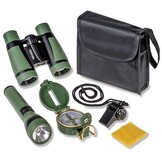 Carson Outdoor Adventure Pack for Kids - Binoculars, Compass, Flashlight and more