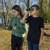 Carson Outdoor Adventure Pack for Kids - Binoculars, Compass, Flashlight and more