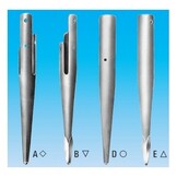 Fluchtstab aus Stahl und PVC, 2-teilig stapelbar 2,16 Meter