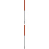 Fluchtstab aus Stahl und PVC, 2-teilig stapelbar 2,16 Meter