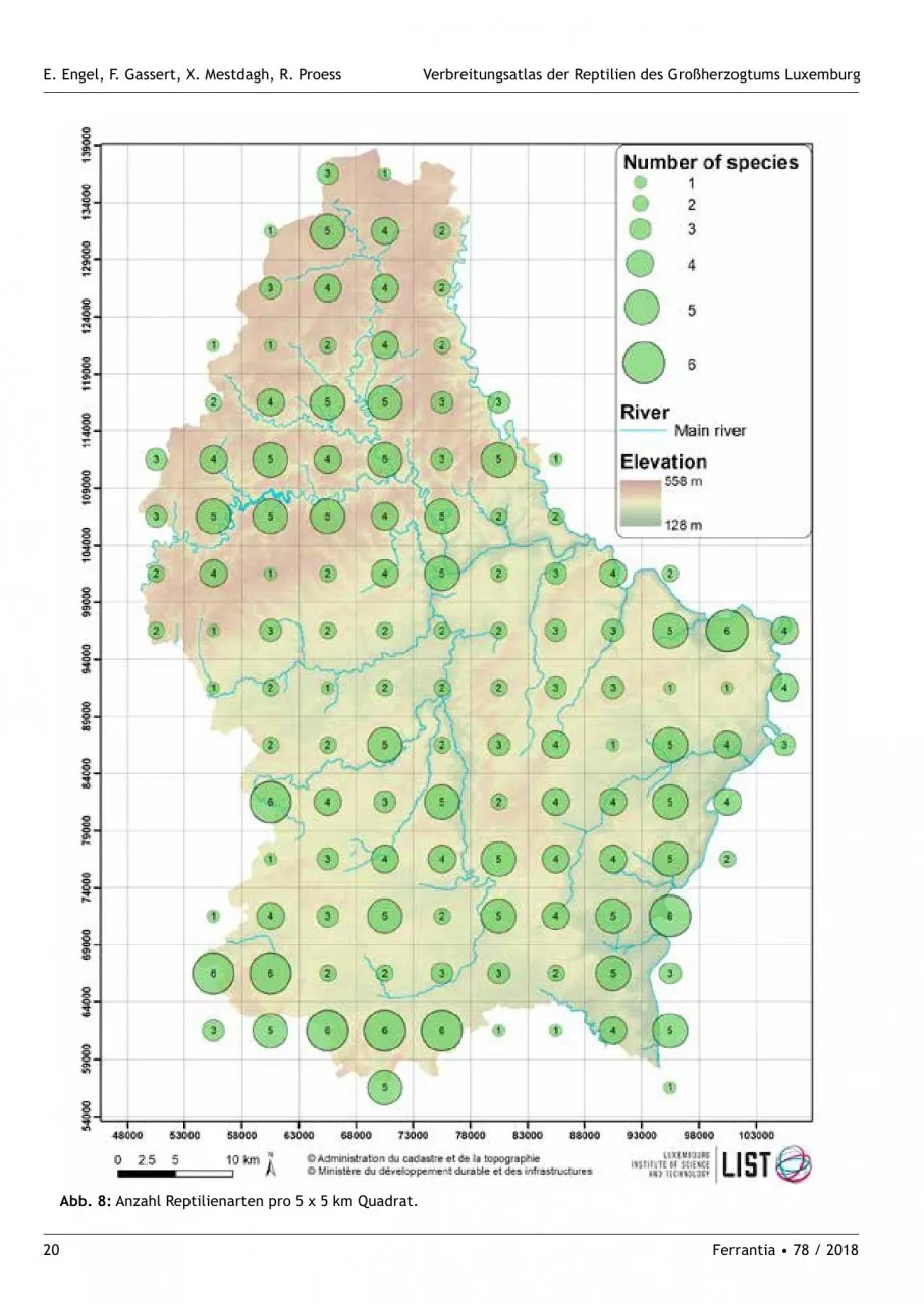 Verbreitungsatlas der Reptilien des Großherzogtums Luxemburg - Ferrantia, Volume 78