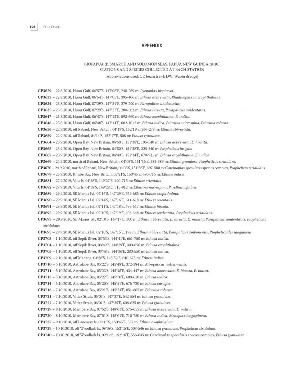 Tropical Deep-Sea Benthos Volume 31 - Deep-Sea Crustaceans from Papua New Guinea