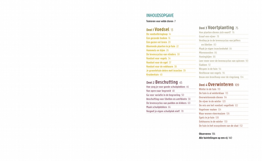 Tuinieren voor wilde dieren - Kijk het hele jaar je ogen uit!