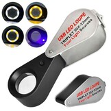 Magnifier Triplet 20x with LED and UV lighting USB