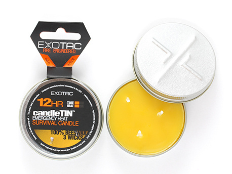 Exotac CandleTIN bijenwas noodkaars 12 uur