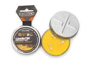 Exotac CandleTIN Bienenwachs Notfallkerze 6 Stunden - Heiß