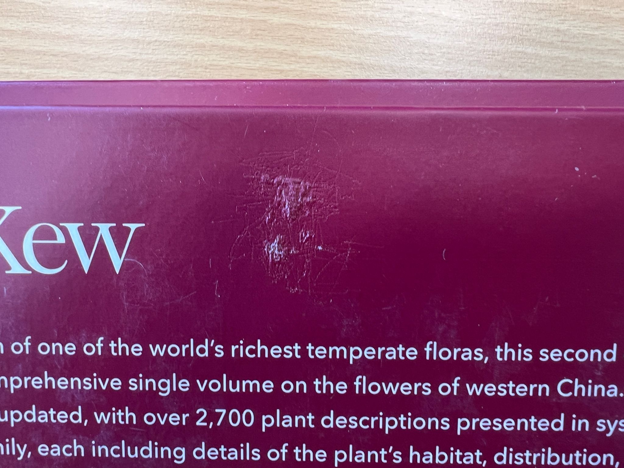 Damaged copy - Guide to the Flowers of Western China