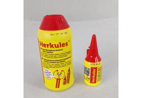Aufklebeleim Herkules - 30 Gramm und 250 Gramm