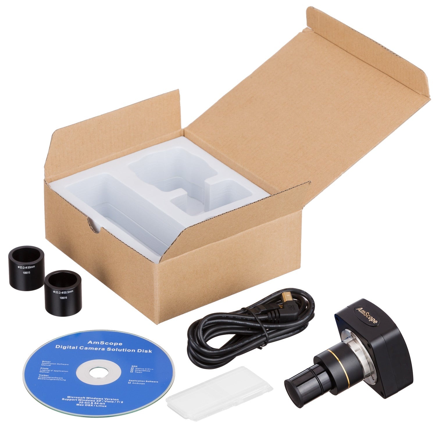 AmScope MU serie 5.0MP USB-2 High-speed CMOS-Kamera
