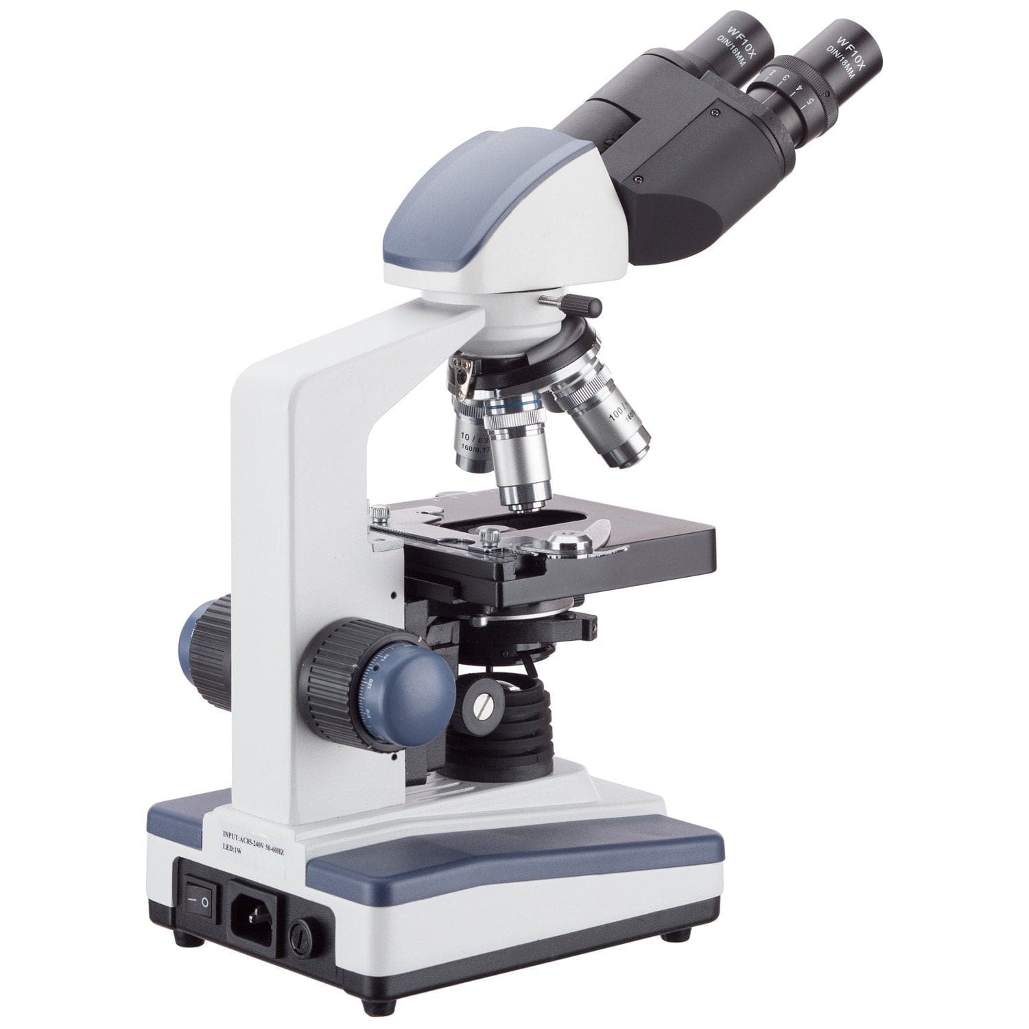 AmScope B120 Series LED Binocular Compound Microscope