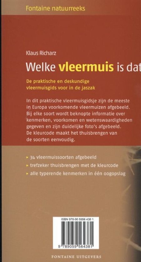 Welke vleermuis is dat? 34 vleermuissoorten eenvoudig determineren