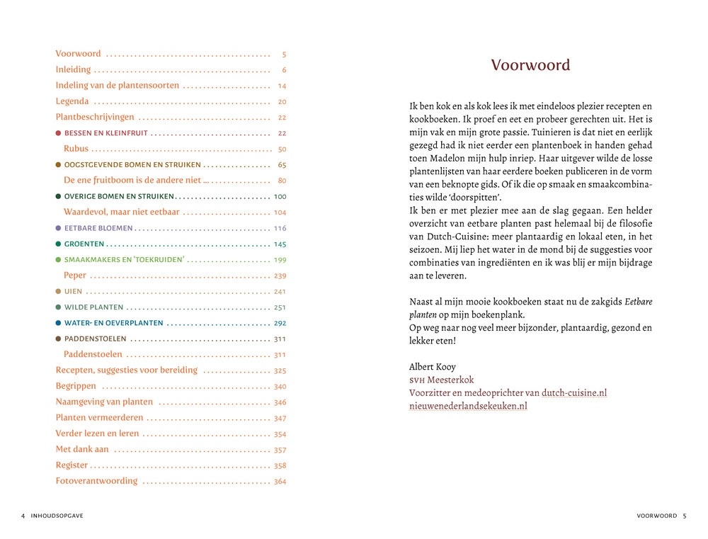 Eetbare planten; Meer dan 300 soorten vaste planten, zelfzaaiende planten en kweekbare paddenstoelen