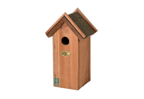Nest box blue tit bitumen roof