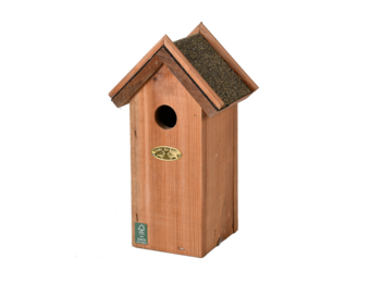 Nest box blue tit bitumen roof