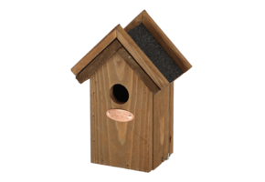 Nestkast winterkoning bitumen dak