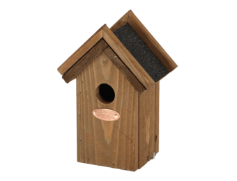 Nestkast winterkoning bitumen dak