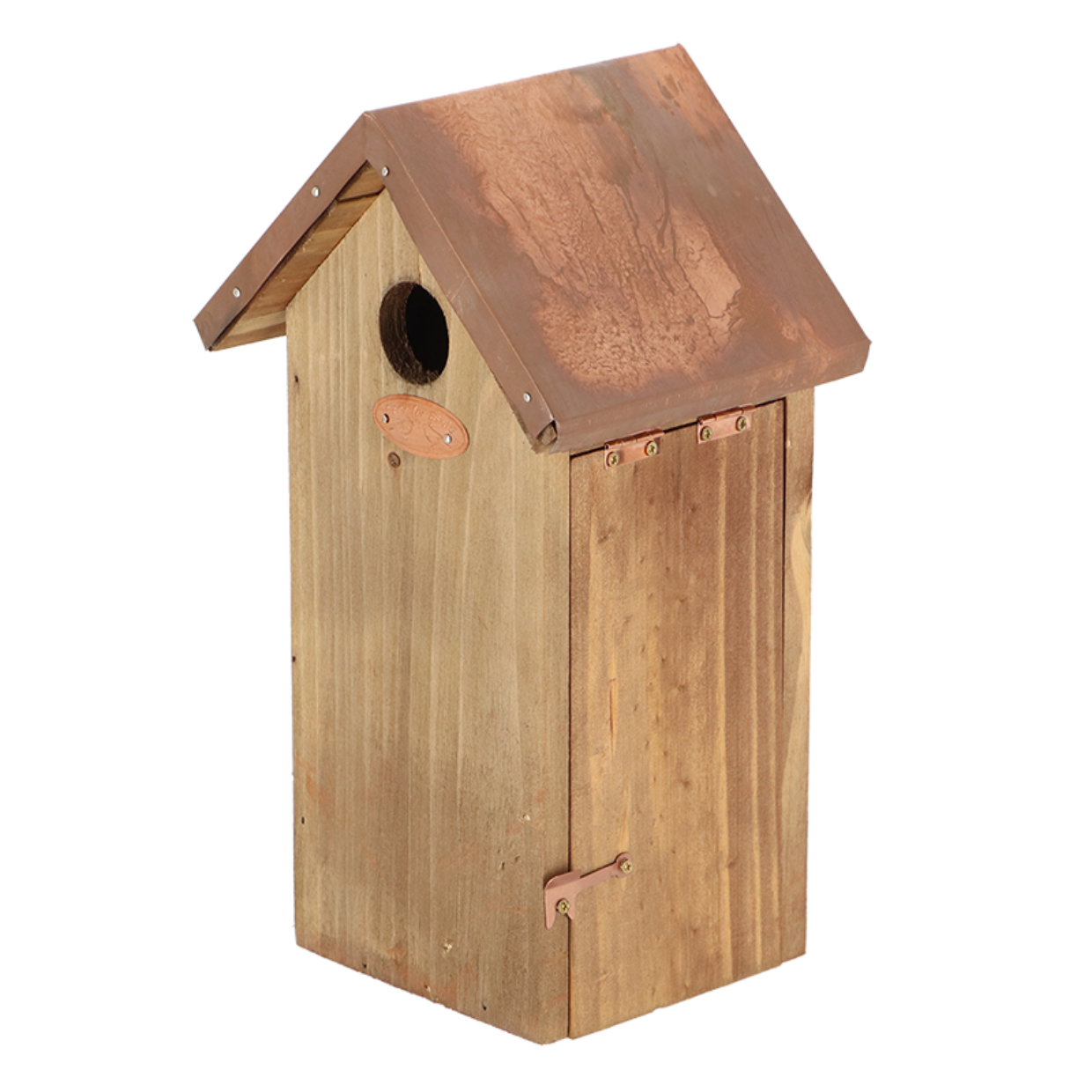 Nest box great tit copper roof