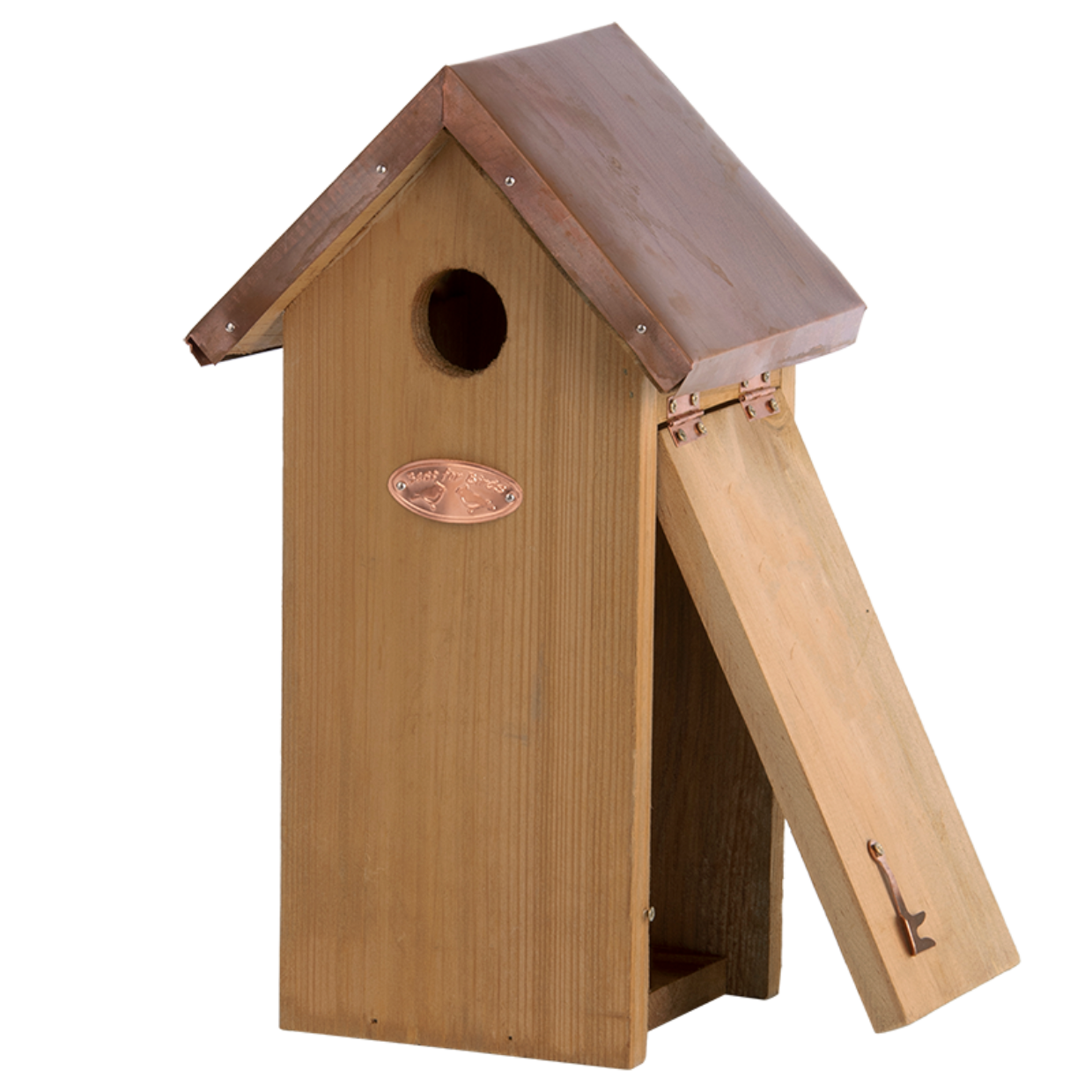 Nest box great tit copper roof