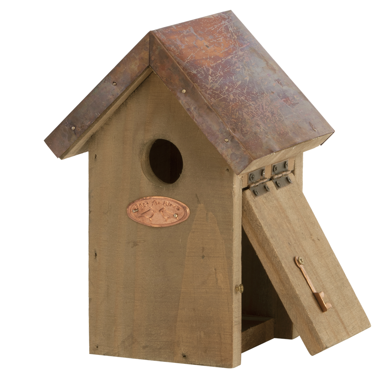 Nest box wren copper roof