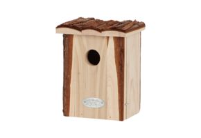 Bird house winter wren bark roof