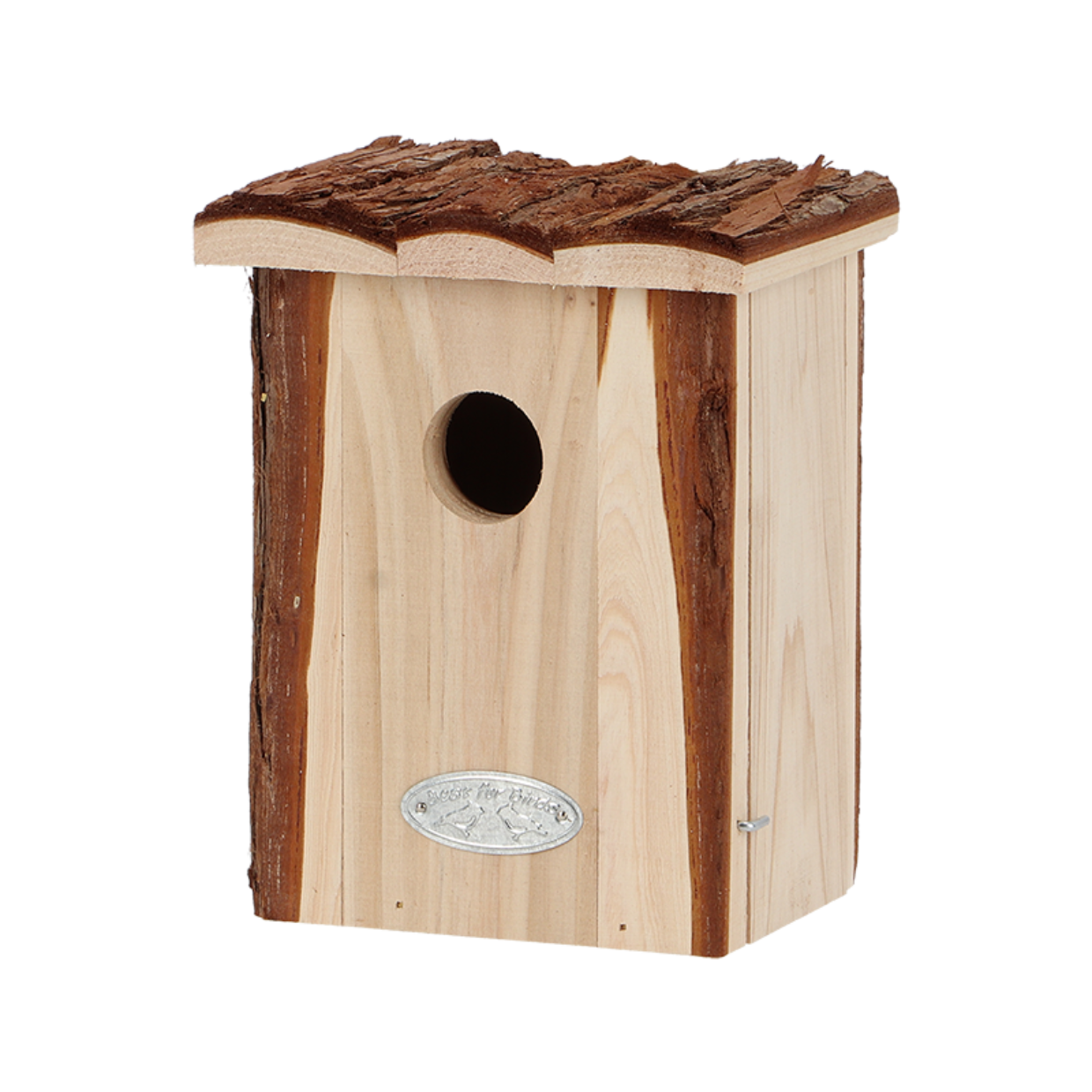 Bird house winter wren bark roof