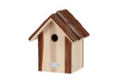 Bird house blue tit bark roof