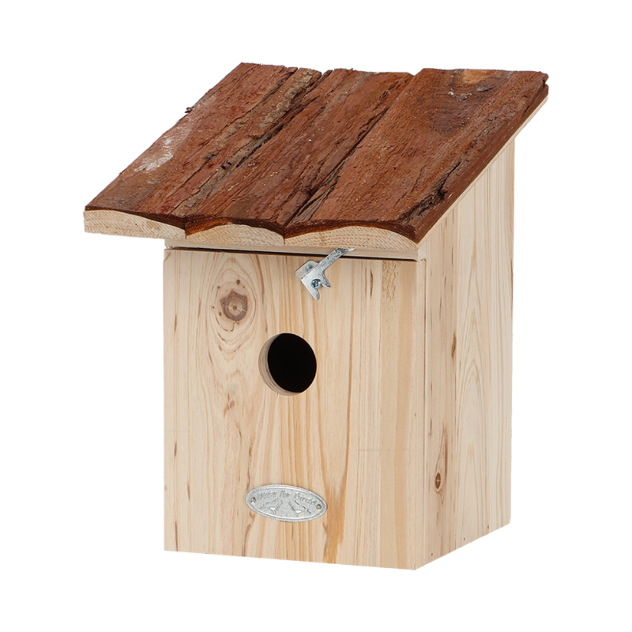 Bird house great tit bark roof