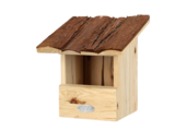 Bird house robin bark roof