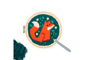Kikkerland Fox Punch Needle Kit