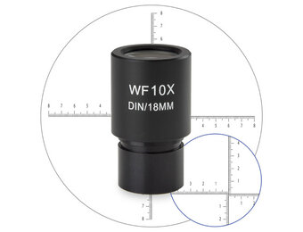 Euromex BioBlue Wide field micrometer eyepiece 10mm/100