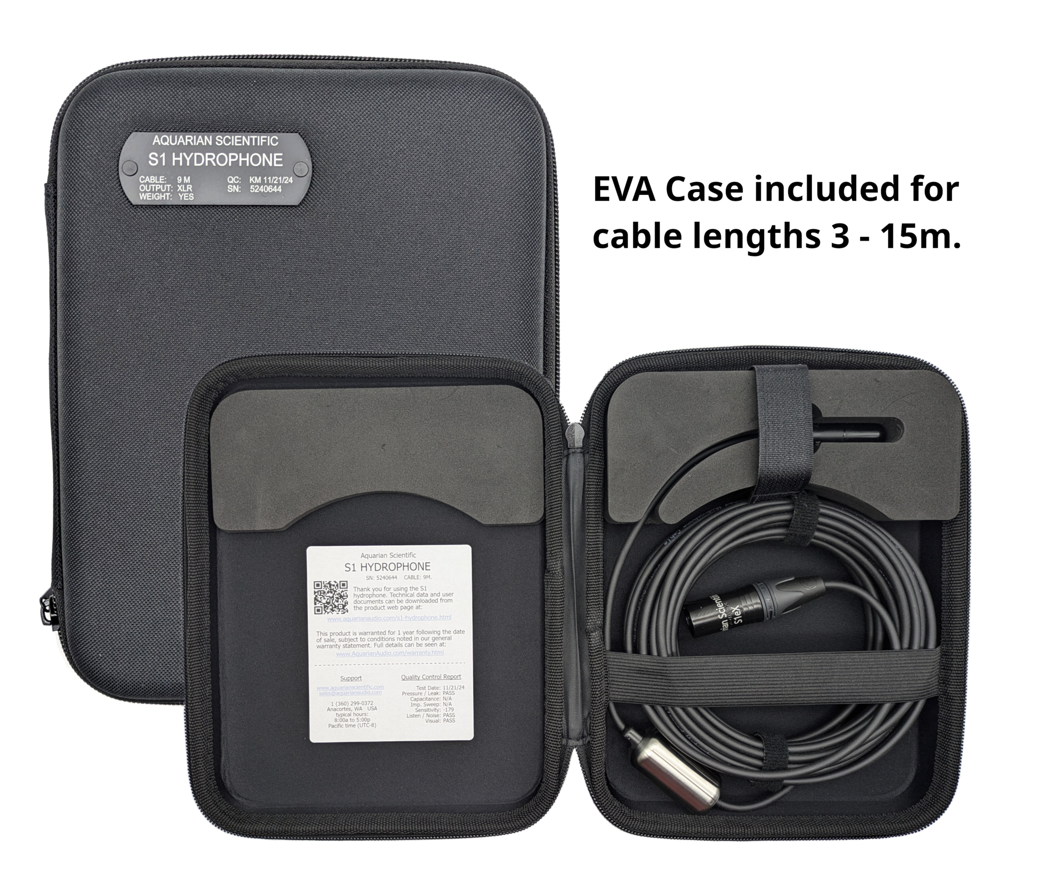 S1eX Hydrophone - with 10 meters of cable