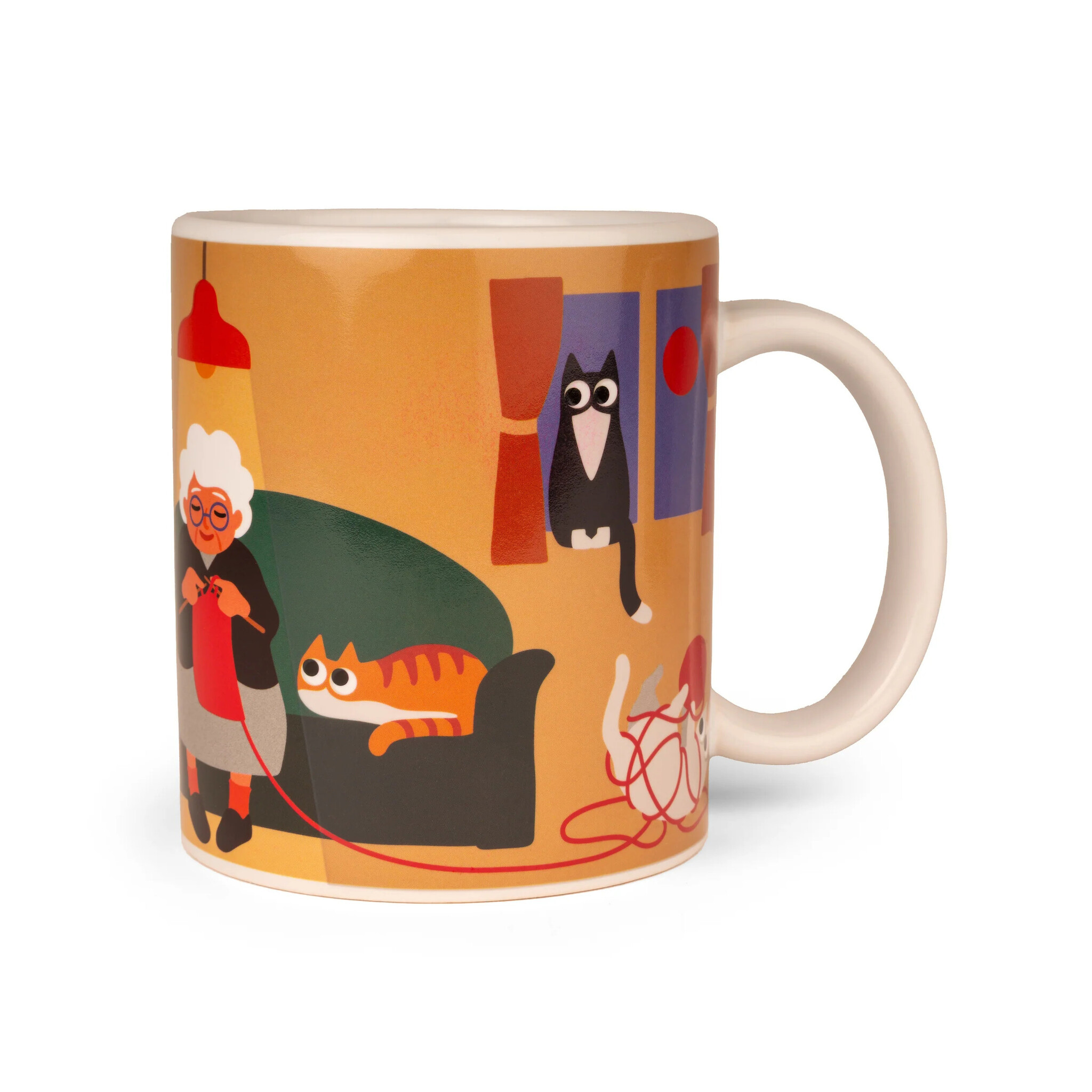Kikkerland Cat Lady Morph Mug