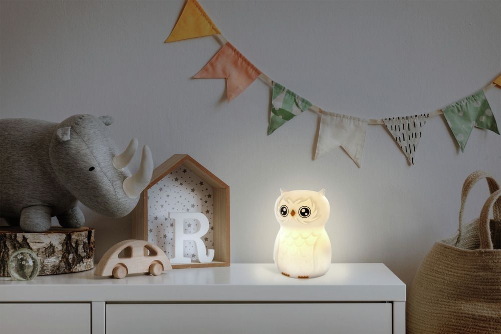 Ansmann Night light Owl Finn for children