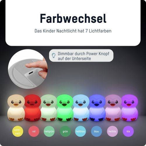Ansmann Nachtlicht Pinguin Leon für Kinder