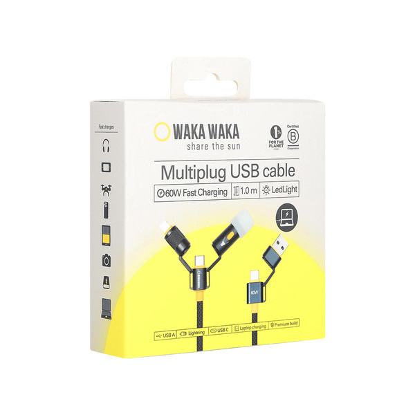 WakaWaka Connect - Multiplug USB Kabel