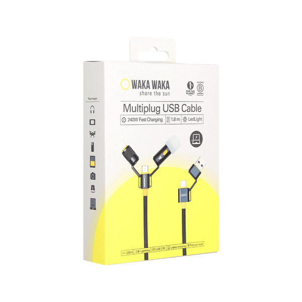 WakaWaka Connect Pro - Multiplug USB Cable