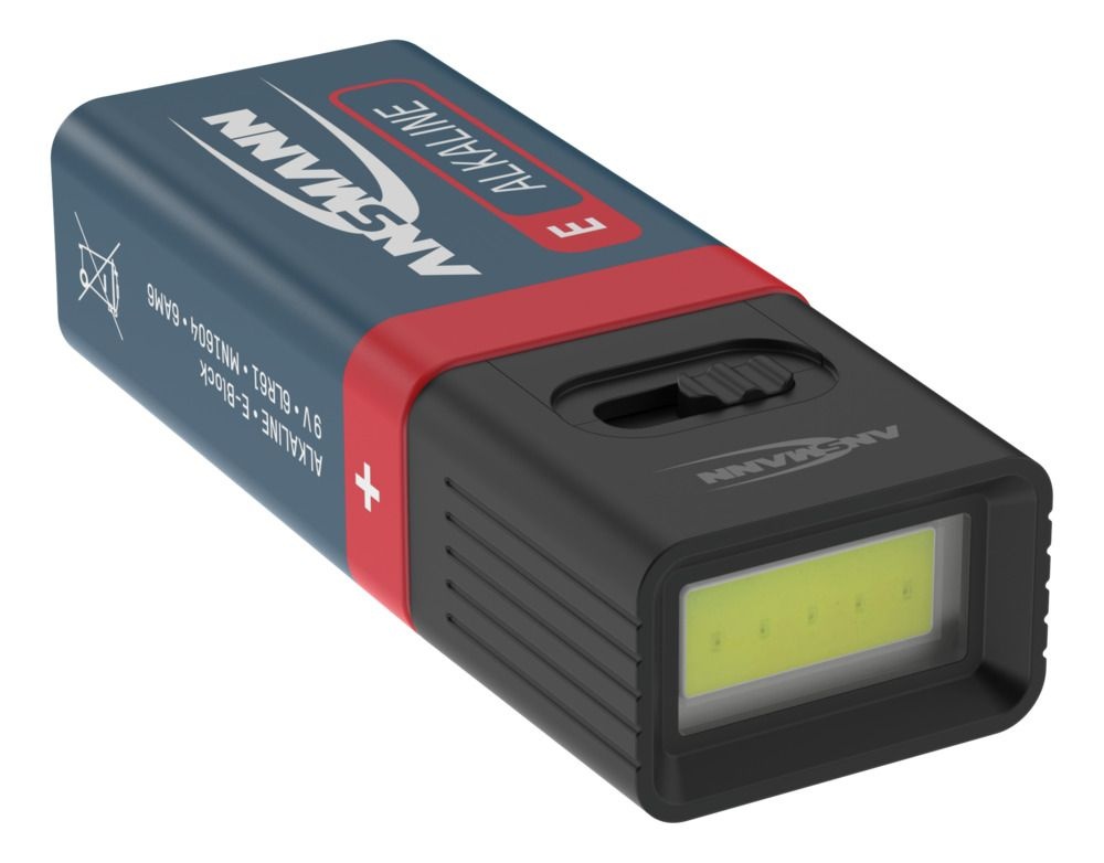 Ansmann 9V Batterij met COB-LED lamp