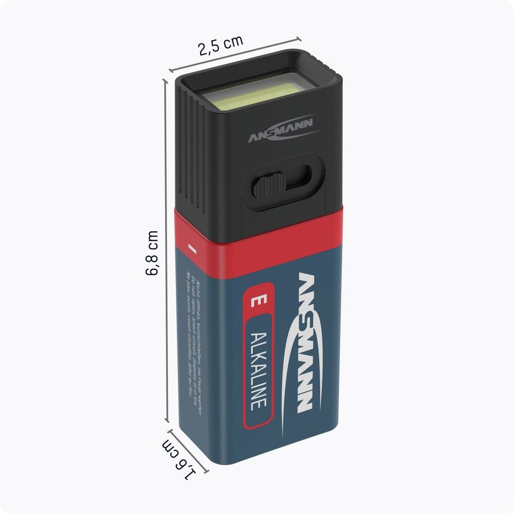 Ansmann 9V Battery with COB LED Light