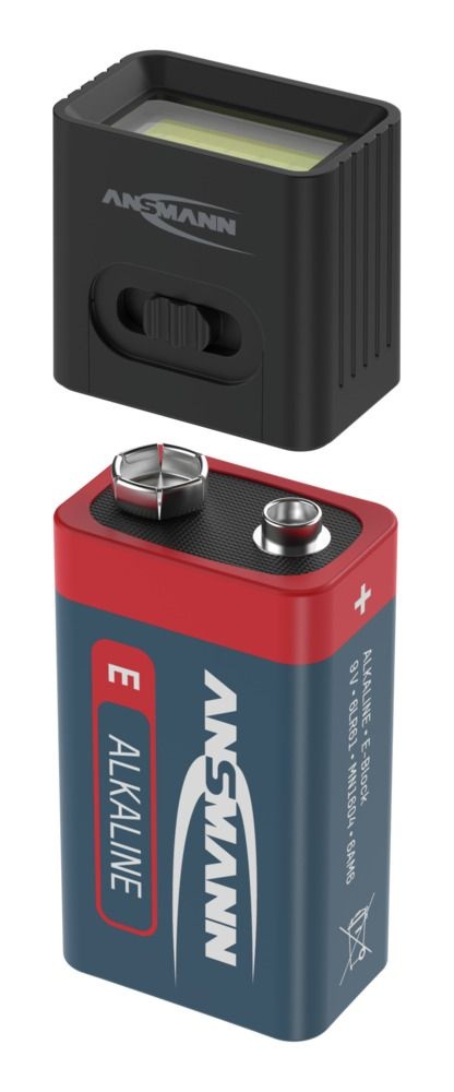 Ansmann 9V Batterie mit COB-LED-Leuchte