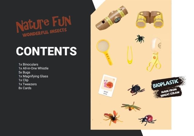 Byomic Insekten-Entdecker-Set für Kinder, 18-teilig